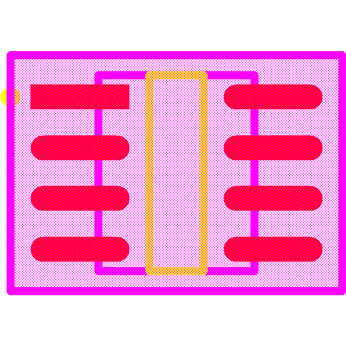 HV9861ALG-G Footprint - Microchip