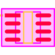 HV9861ALG-G Footprint - Microchip