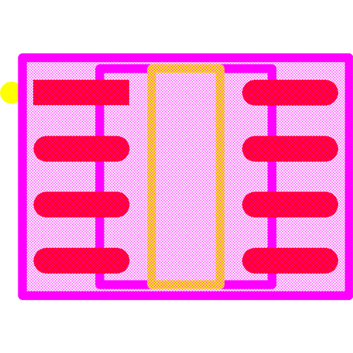 HV9861ALG-G Footprint - Microchip