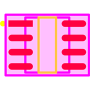 HV9861ALG-G Footprint - Microchip