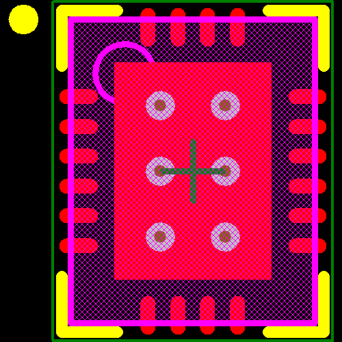 LTC4227CUFD-2#PBF Footprint - Analog Devices