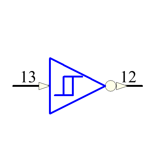 CD40106BNSR Symbol - Texas Instruments