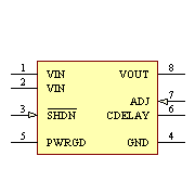 MCP1727T-ADJE/SN Symbol - Microchip
