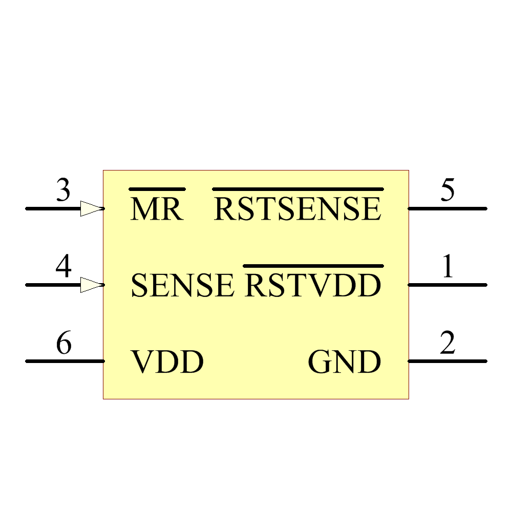 TPS3106K33DBVTG4 Symbol - Texas Instruments