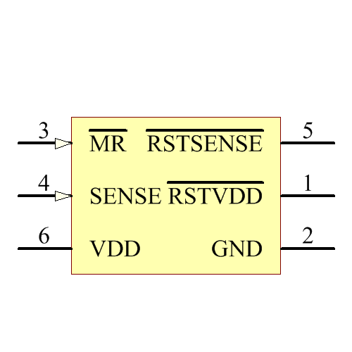 TPS3106K33DBVTG4 Symbol - Texas Instruments