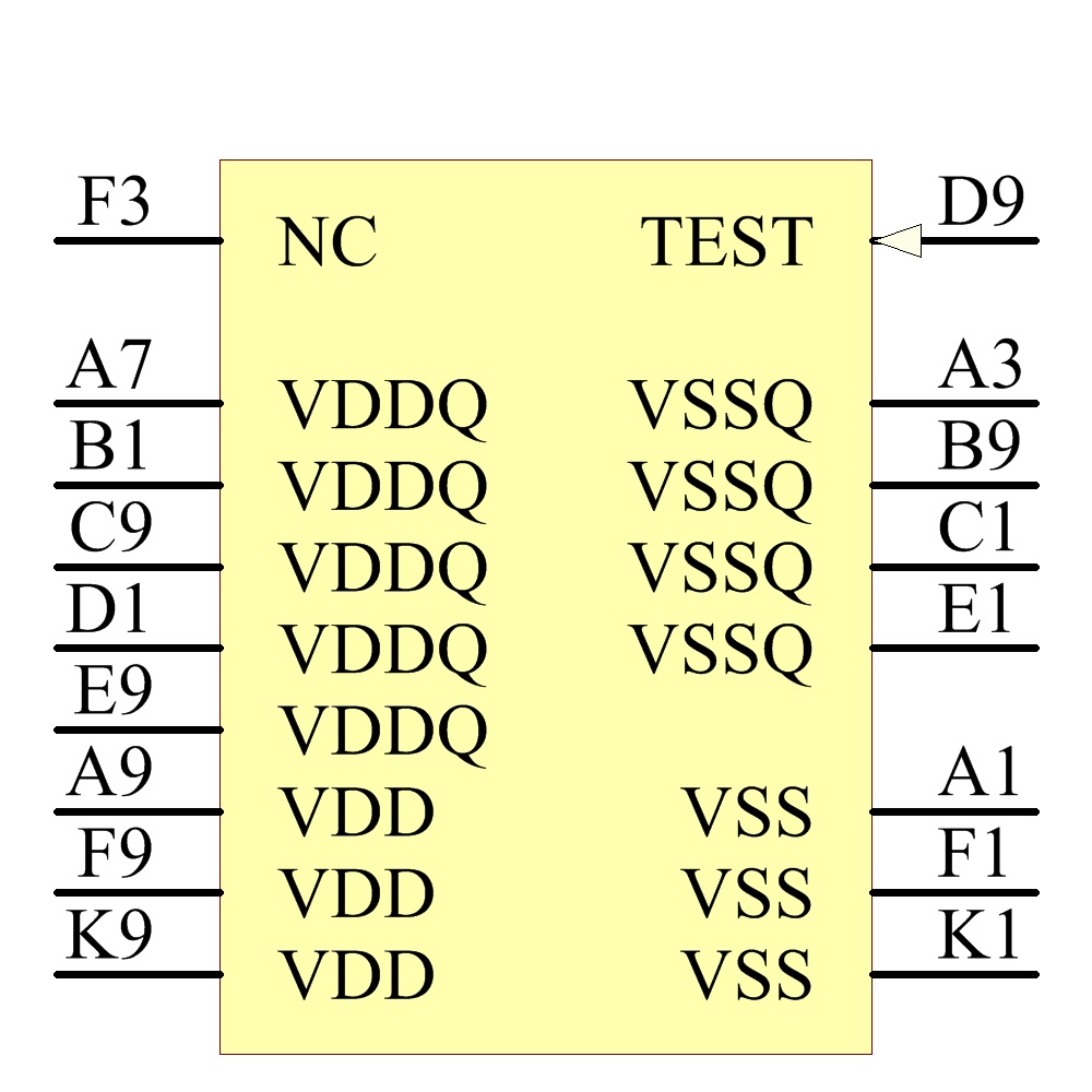 MT46H64M16LFBF-5IT Symbol - Micron