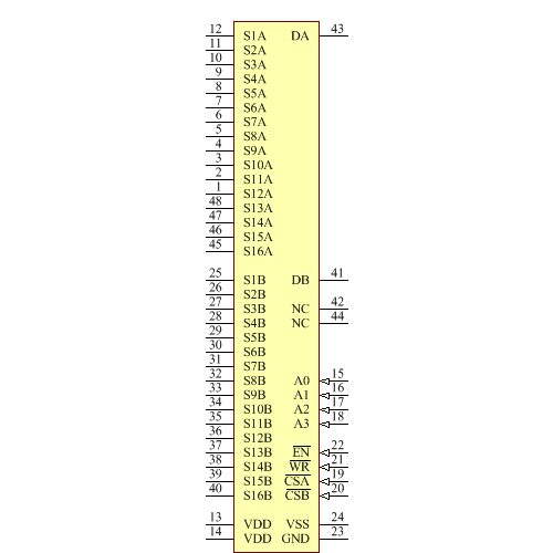 ADG726BSUZ-REEL Symbol - Analog Devices