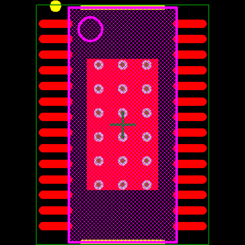 LM3431QMHX/NOPB Footprint - Texas Instruments
