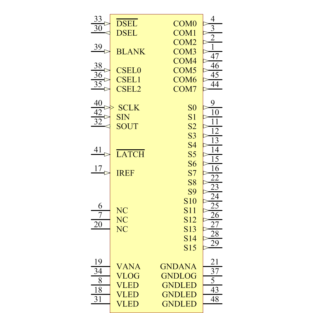 TLC5920DLRG4 Symbol - Texas Instruments