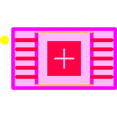 TPS92513HVDGQT Footprint - Texas Instruments