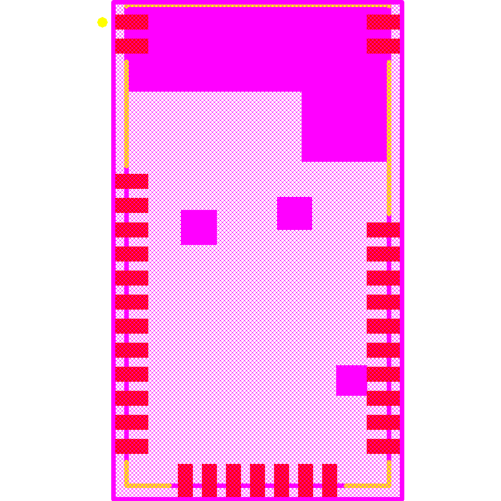 RN4870-V/RM118 Footprint - Microchip