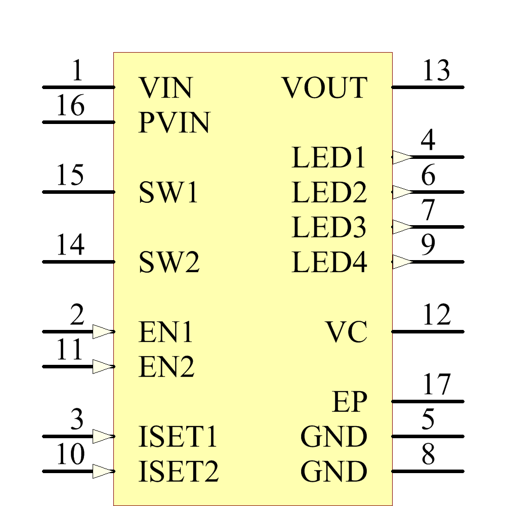LTC3453EUF#PBF Symbol - Analog Devices