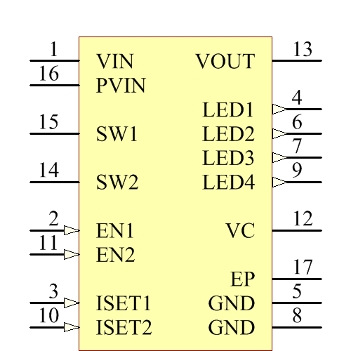 LTC3453EUF#PBF Symbol - Analog Devices