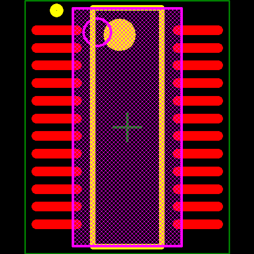 TLE7233GXUMA1 Footprint - Infineon