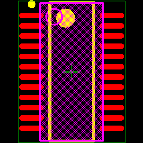 TLE7233GXUMA1 Footprint - Infineon