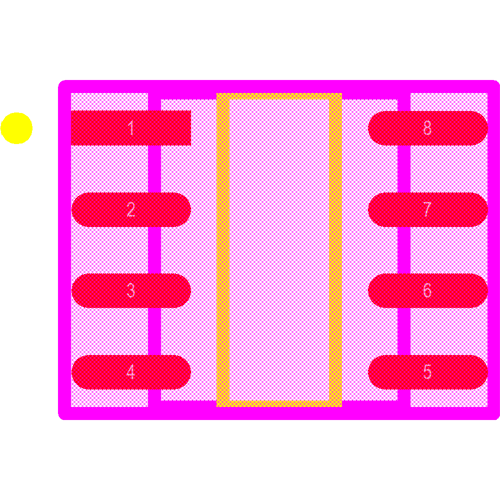 ADM483EARZ-REEL Footprint - Analog Devices