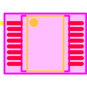 MIC2182-3.3YSM Footprint - Microchip