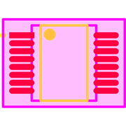 MIC2182-3.3YSM Footprint - Microchip