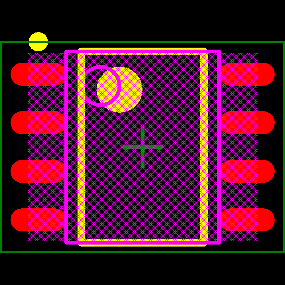 ISO7420FEDR Footprint - Texas Instruments