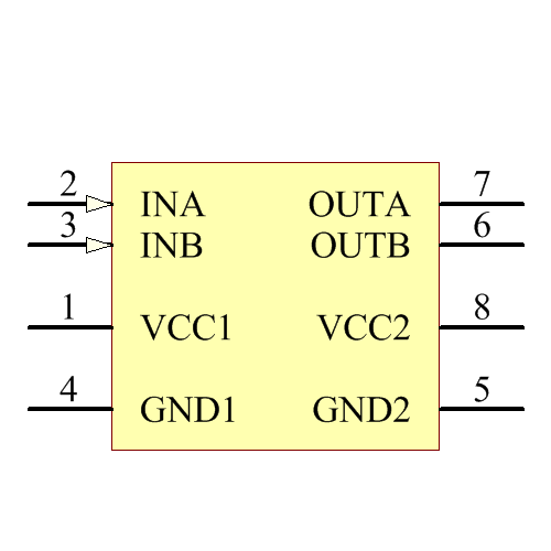 ISO7420FEDR Symbol - Texas Instruments