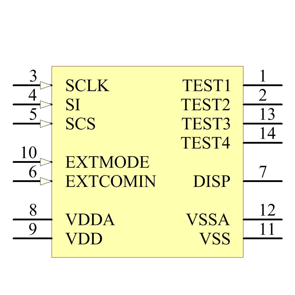 LS013B7DH01 Symbol - Sharp