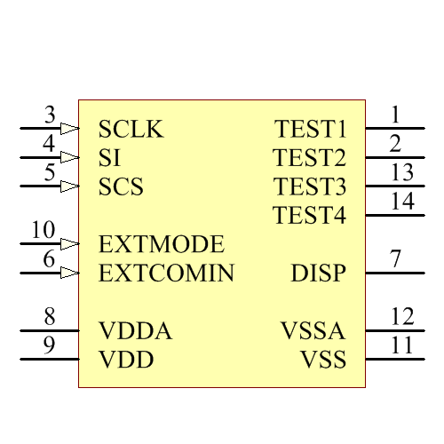 LS013B7DH01 Symbol - Sharp