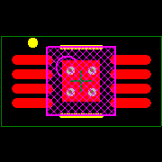 LM3410XMYX/NOPB Footprint - Texas Instruments