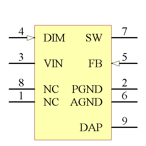 LM3410XMYX/NOPB Symbol - Texas Instruments