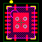 TLC59208FIRGYR Footprint - Texas Instruments