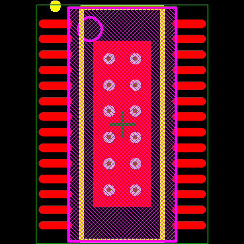 TPS767D301QPWPRQ1 Footprint - Texas Instruments