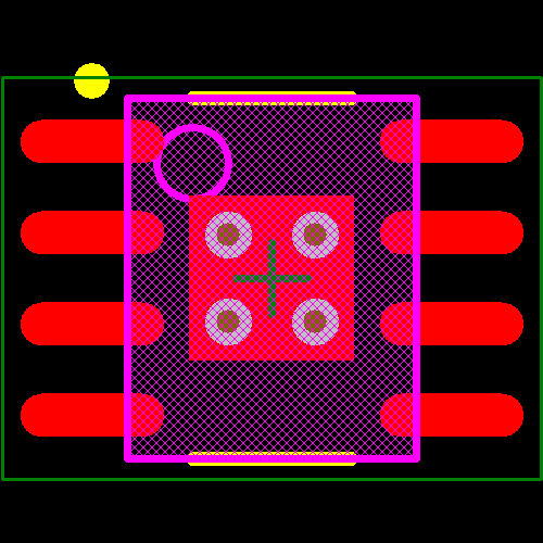 LM3414MRX/NOPB Footprint - Texas Instruments