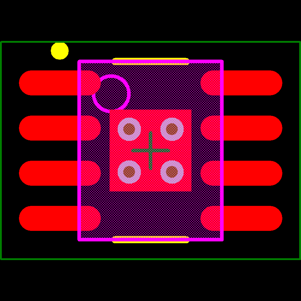 LM3414MRX/NOPB Footprint - Texas Instruments
