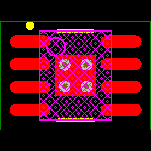 LM3414MRX/NOPB Footprint - Texas Instruments