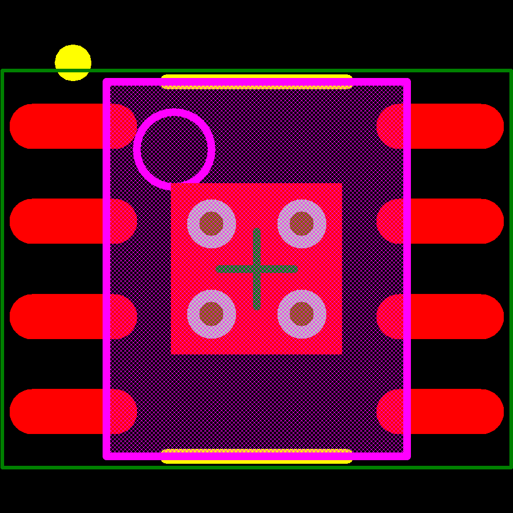 LM3414MRX/NOPB Footprint - Texas Instruments