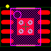 LM3414MRX/NOPB Footprint - Texas Instruments