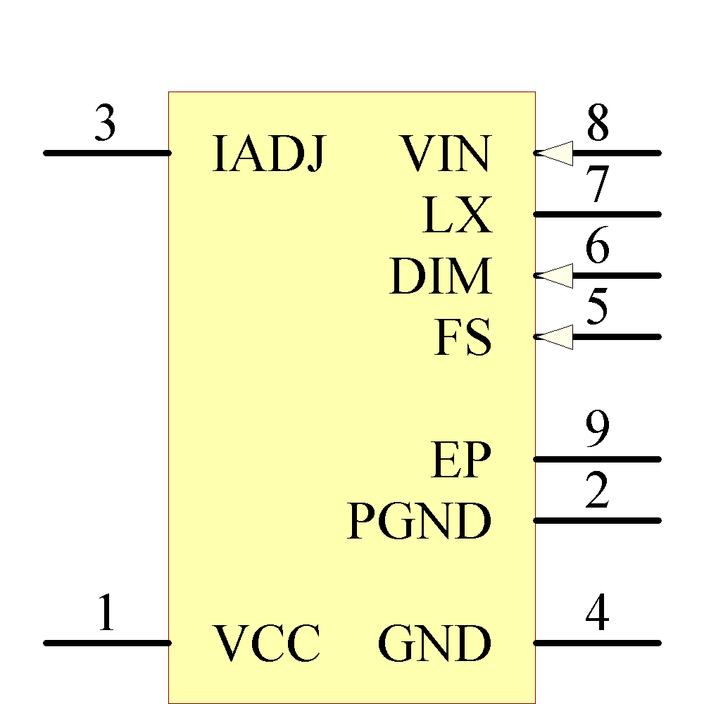 LM3414MRX/NOPB Symbol - Texas Instruments