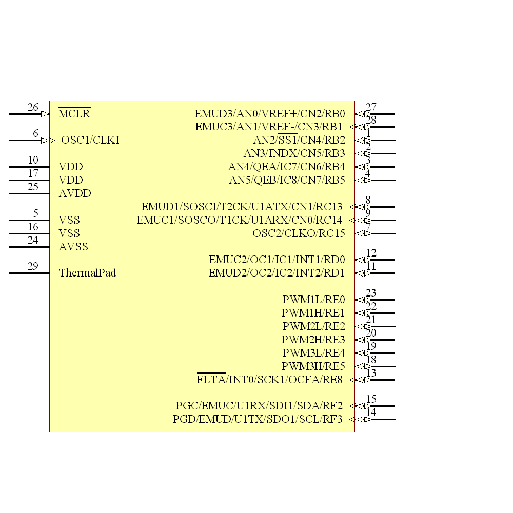 DSPIC30F2010T-20E/MM Symbol - Microchip