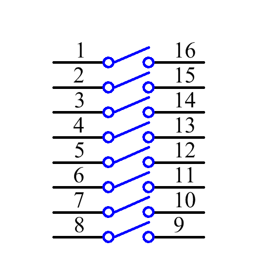 90HBW08PT Symbol - Grayhill