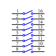 90HBW08PT Symbol - Grayhill