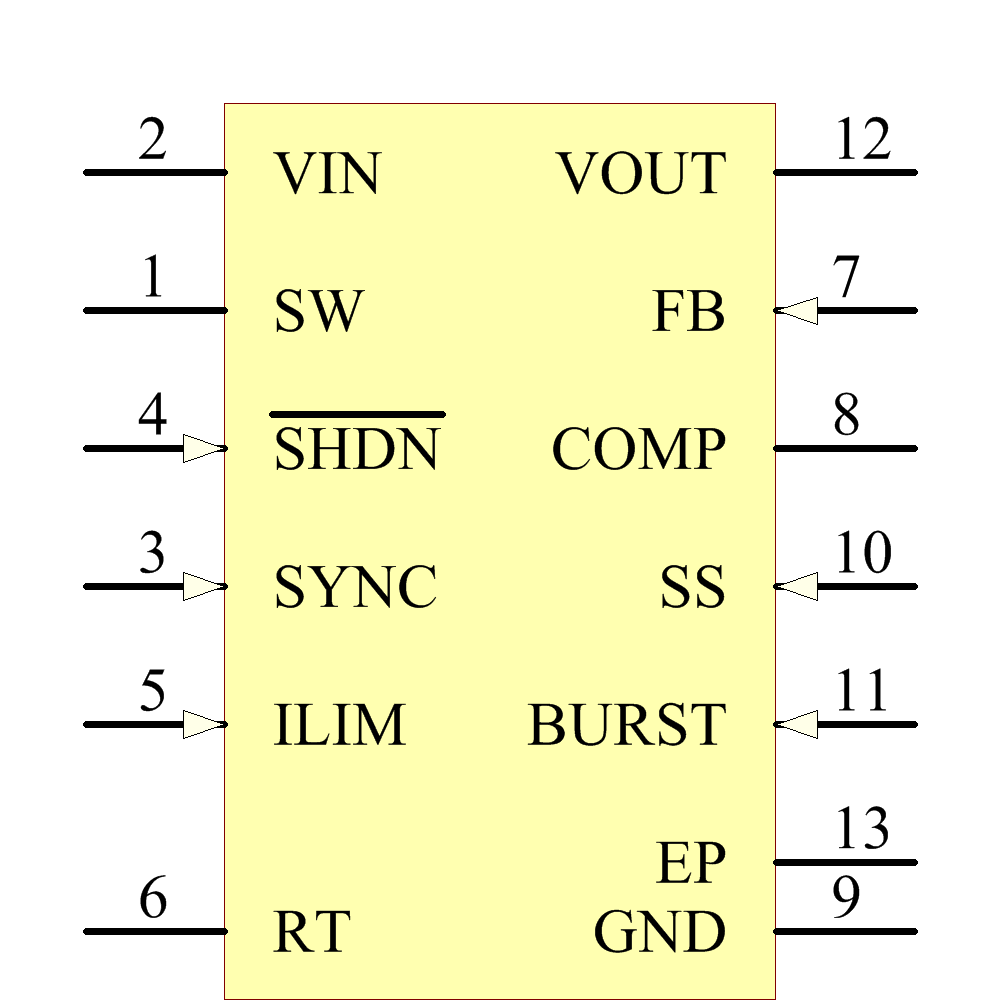 LTC3458EDE#TRPBF Symbol - Analog Devices