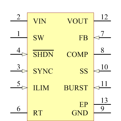 LTC3458EDE#TRPBF Symbol - Analog Devices