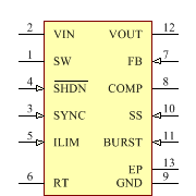 LTC3458EDE#TRPBF Symbol - Analog Devices