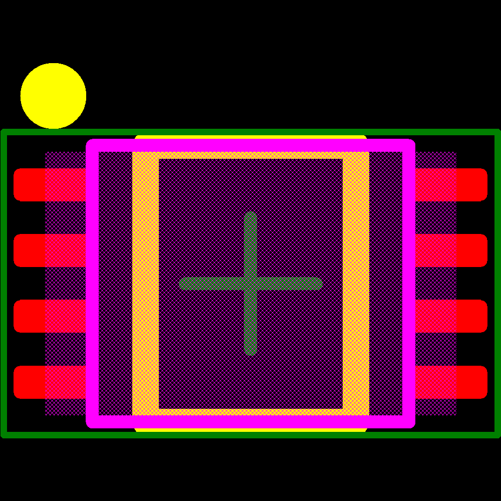 SN74AUC2G66DCURG4 Footprint - Texas Instruments