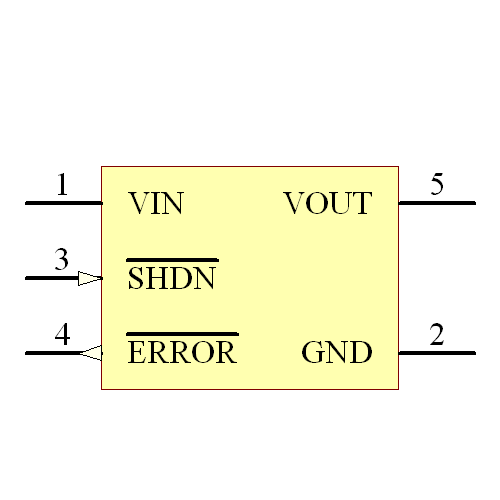 TC1054-3.3VCT713 Symbol - Microchip