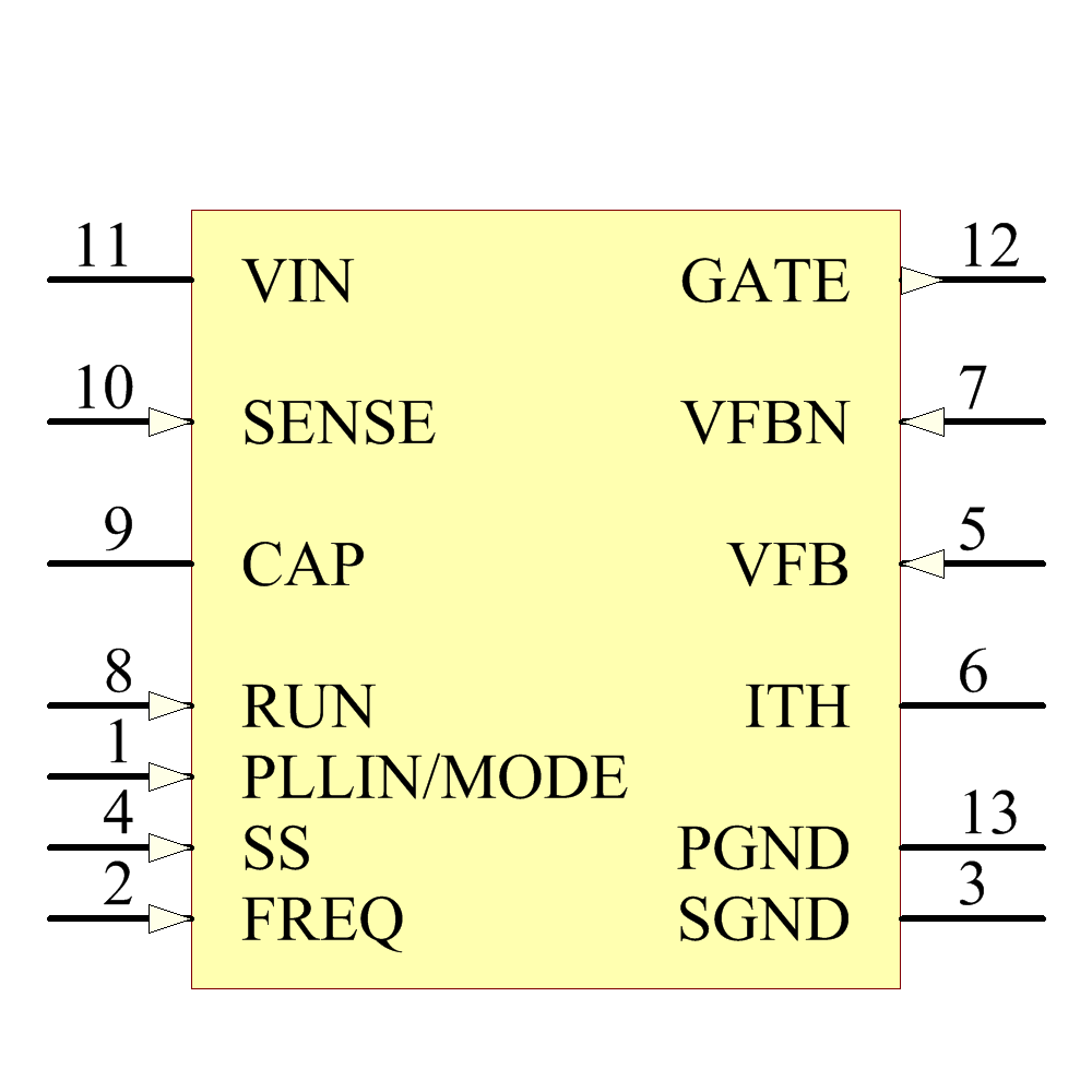 LTC3863HMSE#TRPBF Symbol - Analog Devices