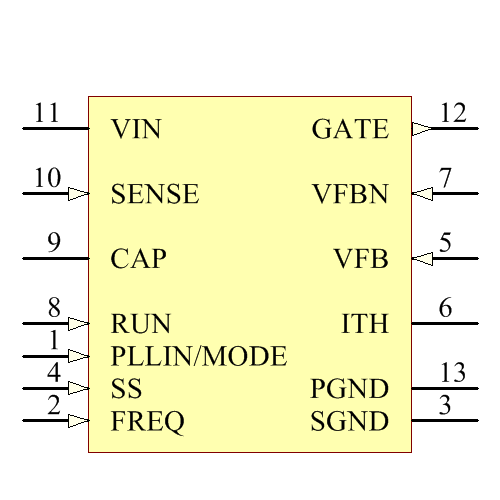 LTC3863HMSE#TRPBF Symbol - Analog Devices