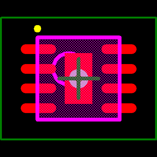MAX8808XETA+TG104 Footprint - Analog Devices