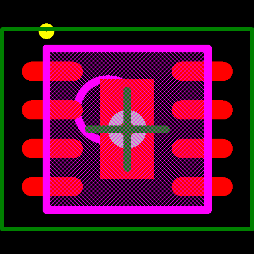 MAX8808XETA+TG104 Footprint - Analog Devices