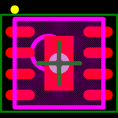 MAX8808XETA+TG104 Footprint - Analog Devices