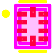 TS3USB3000RSER Footprint - Texas Instruments